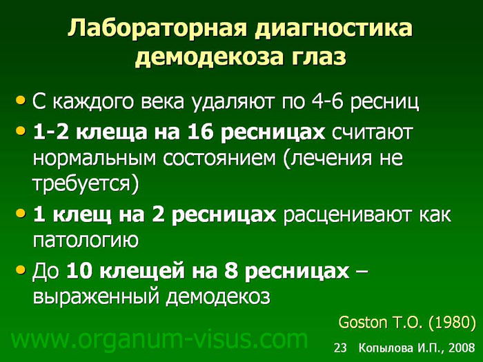 Демодекоз у человека на лице лечение схема лечения лечение