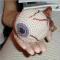Шерстяной глаз на ладошке. Strange Eyes. Источник: craftycrafty