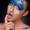 Blue glitter!