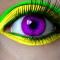 Creepy purple eye.